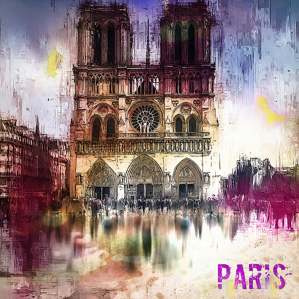 Notre Dame de Paris - Aluminium - 50X50 cm - 300€