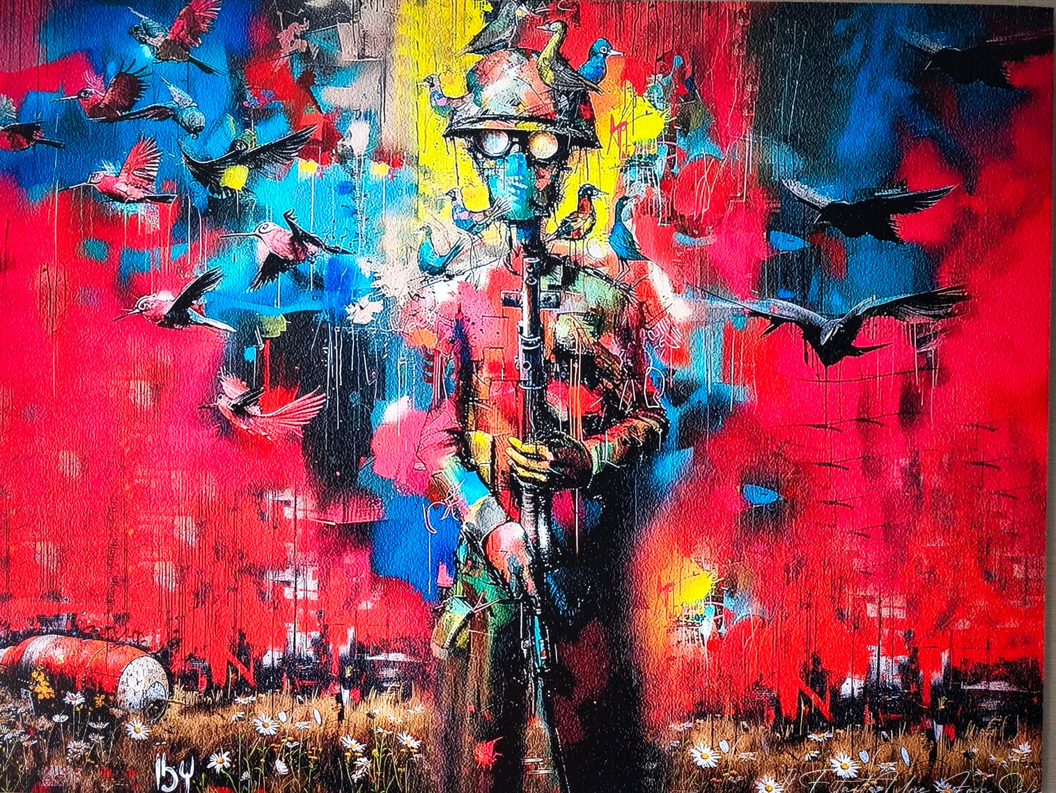 Civil War - Aluminium 80X60 cm - 600€ - Disponible.