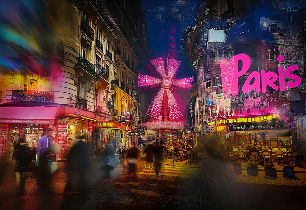 La Vie en rose - Aluminium - 60X50 cm - 300€