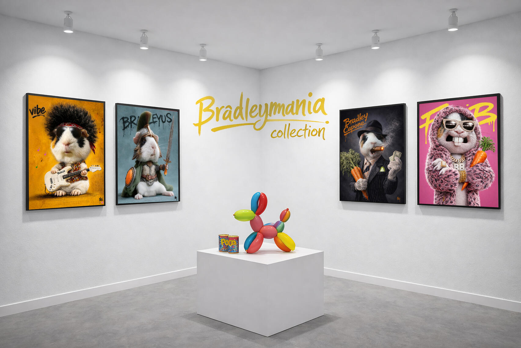 30X40 cm - Aluminium sur artbox noir - 150€/pièce.